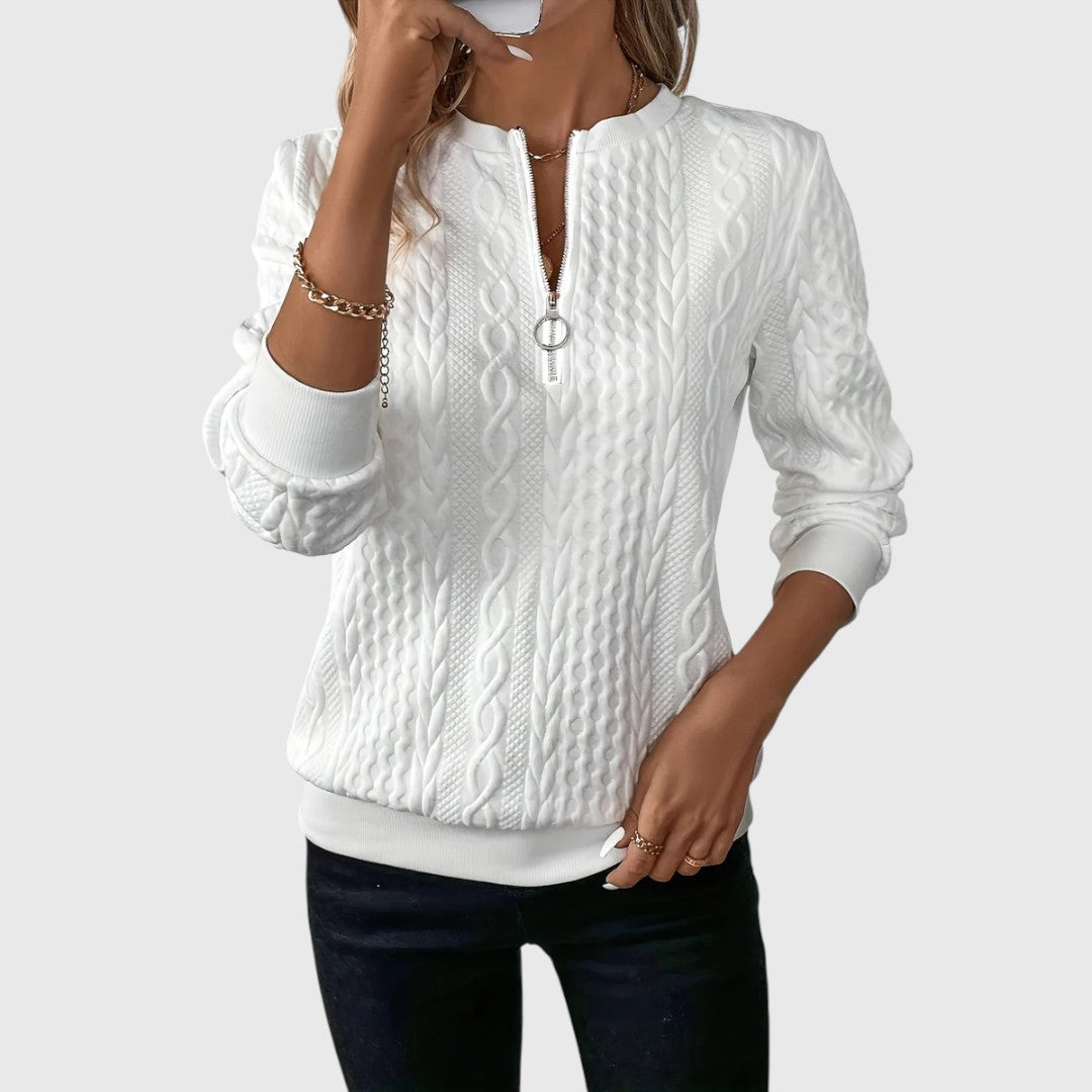 Pauline - Elegant Jumper with Zip